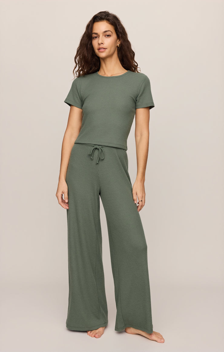 Pants Waffle Brushed Thermal Pant Monstera
