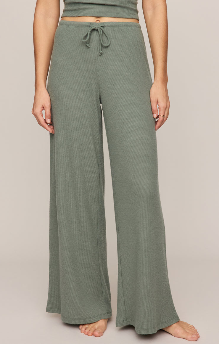 Pants Waffle Brushed Thermal Pant Monstera