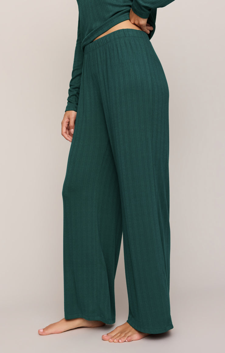 Pants Aries Silky Pointelle Pant Velvet Green