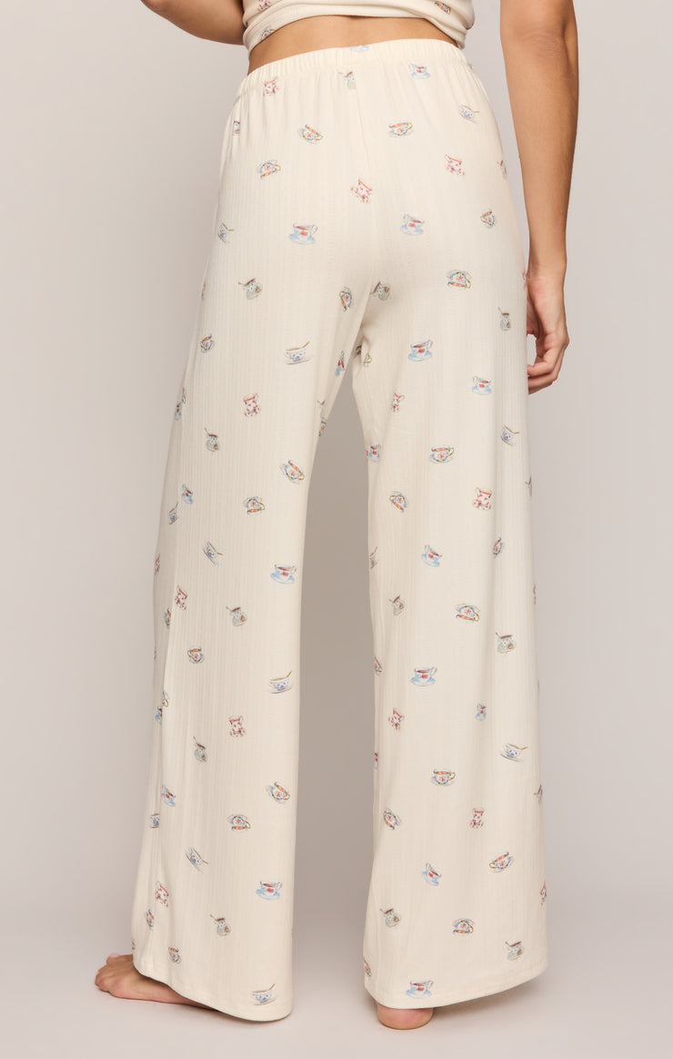 Pants Tea Time Silky Pointelle Pant Vanilla Ice