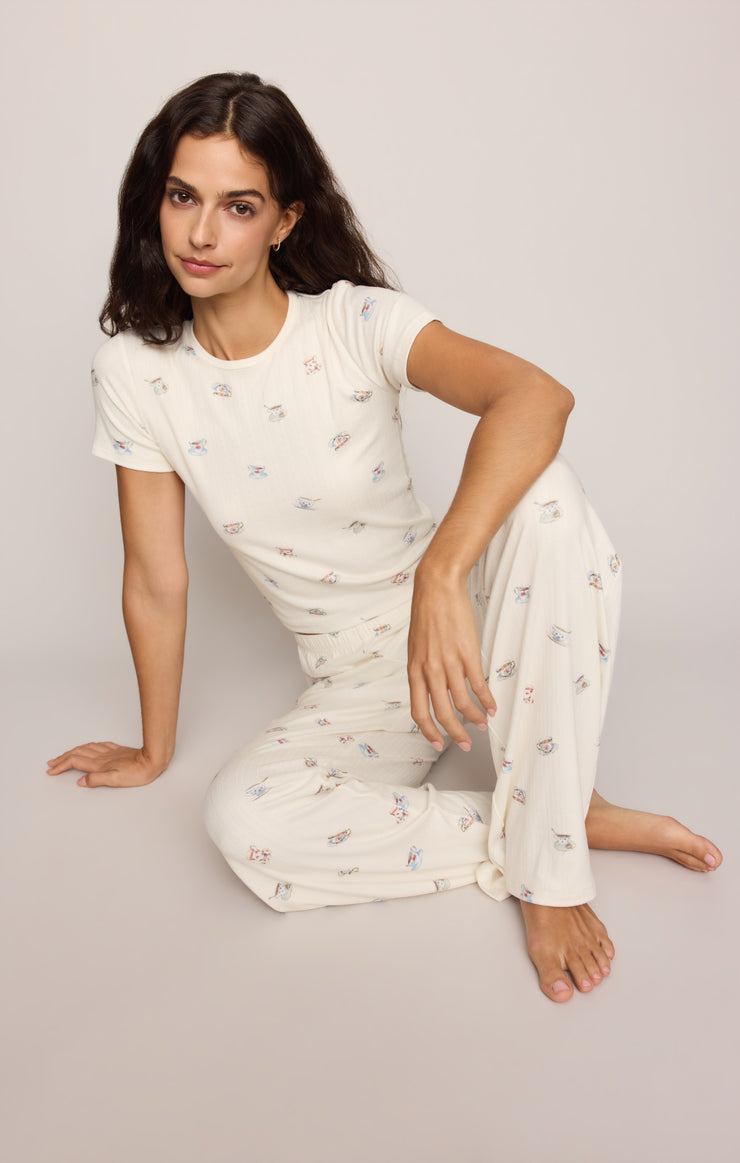 Tea Time Silky Pointelle Pant
