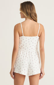 ShortsDaydream Ditsy Floral Pointelle Romper White Shell