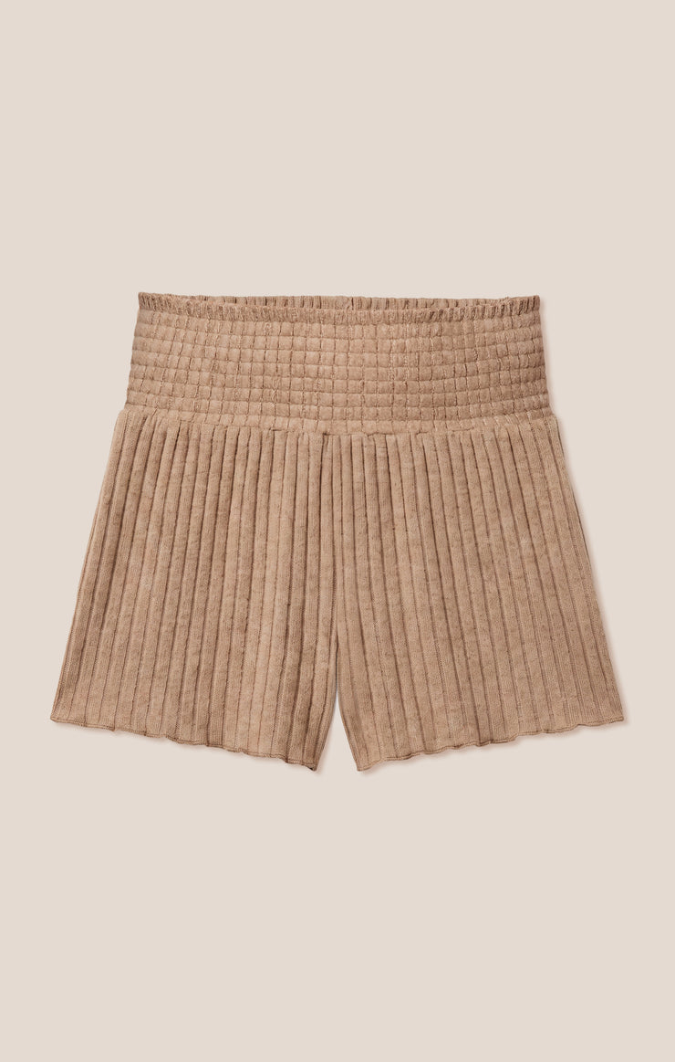 Dawn Smocked Silky Rib Short