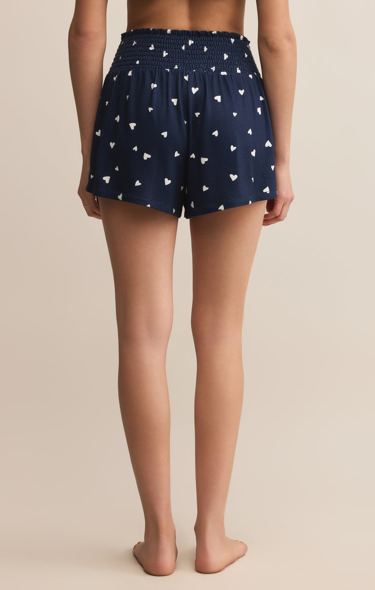 Shorts Dawn Smocked Heart Short Eclipse