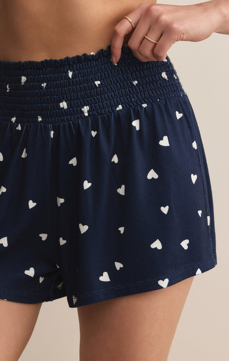 Shorts Dawn Smocked Heart Short Dawn Smocked Heart Short