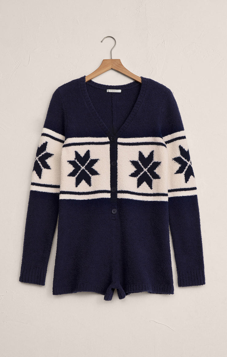 Shorts Nordic Plush Romper Blue Sapphire