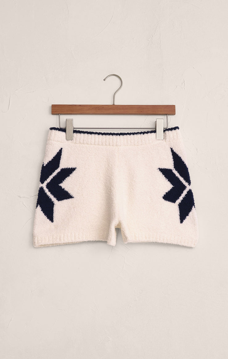 Shorts Fairisle Plush Short Vanilla Ice