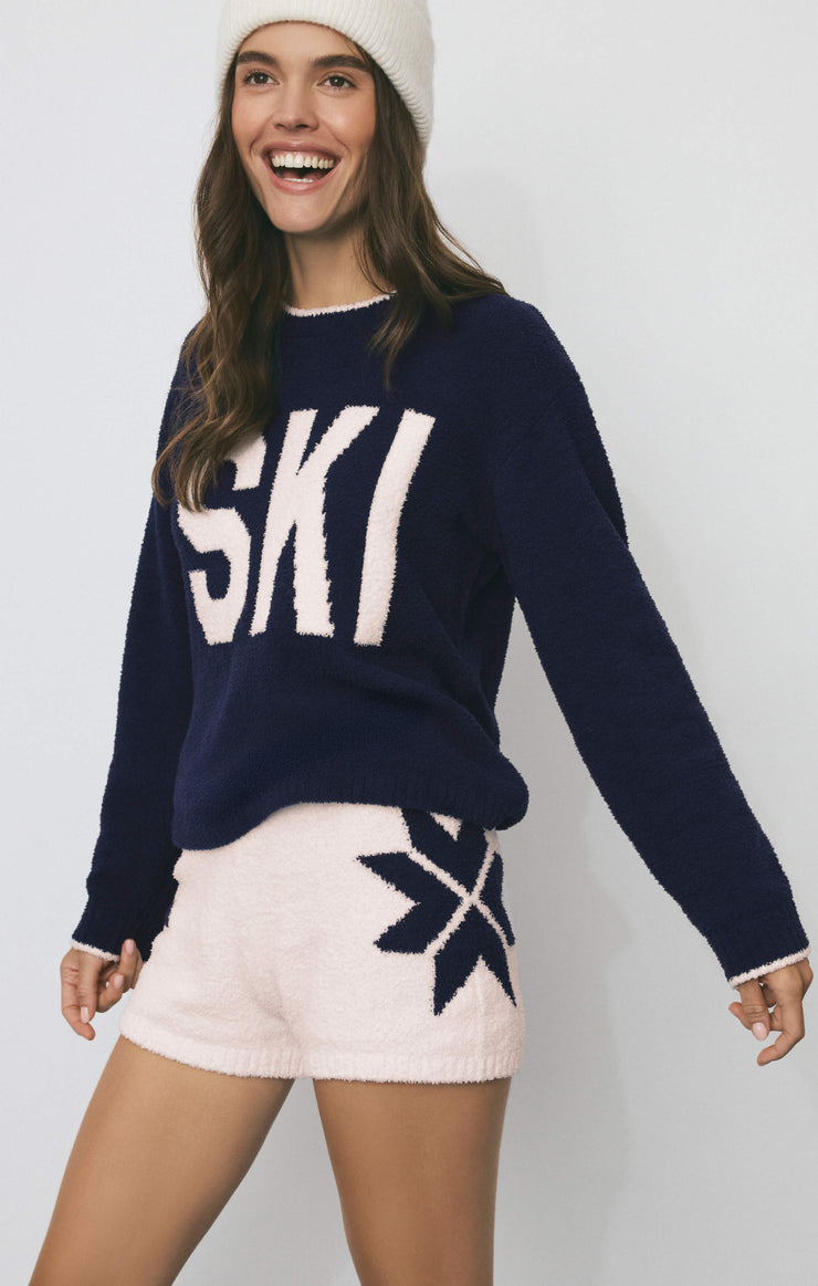 Shorts Fairisle Plush Short Vanilla Ice