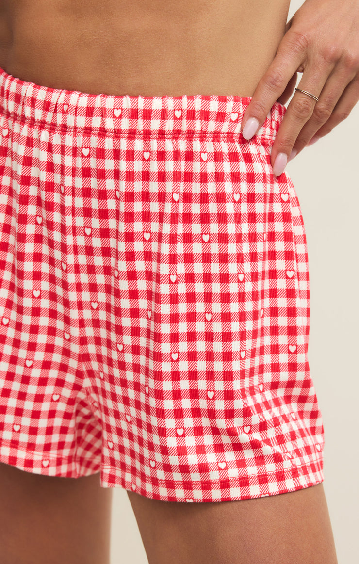 Shorts Rosie Gingham Short Kiss Me Red