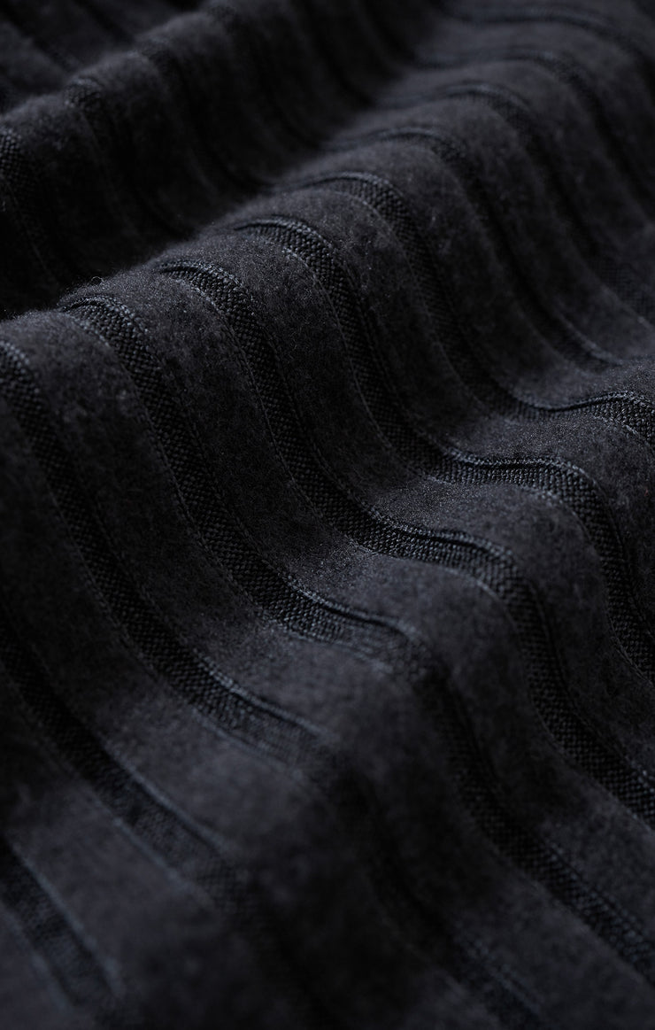 Shorts Dawn Smocked Silky Rib Short Black Sand