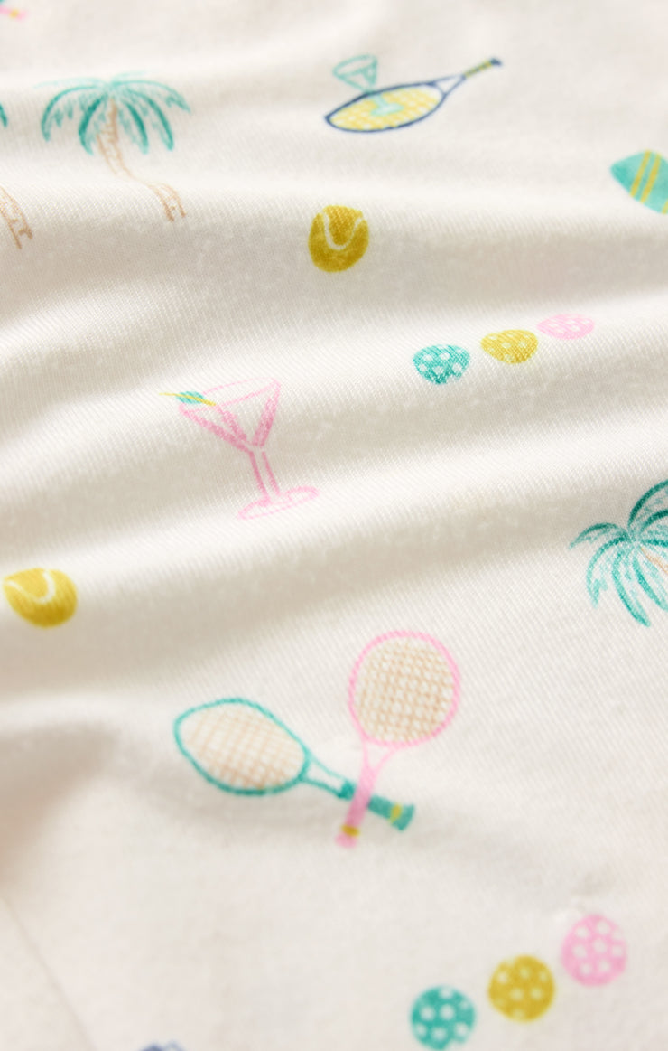 Shorts Court Sports PJ Short White
