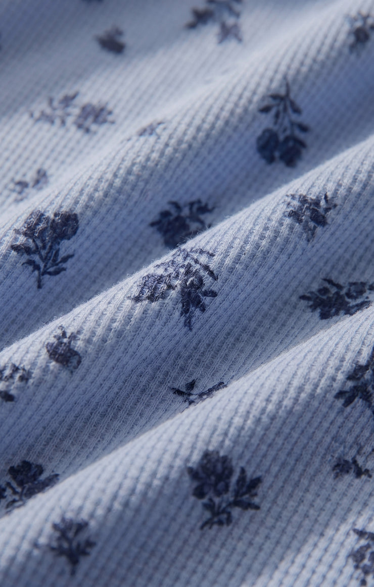 Shorts Floral Thermal Short Crystal Blue