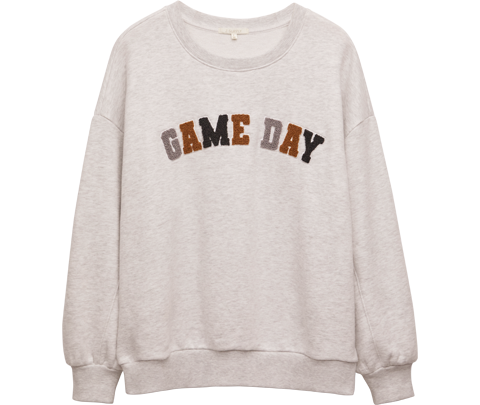 SimplySplendidStudio Game Day Sweatshirt, Long Sleeve Super Bowl Sweatshirt, Womens Football Sweater, Sunday Funday Sweatshirt, Cute Football Shirts for Women