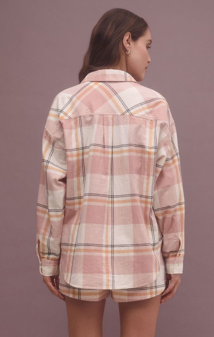 Tops Out West Plaid  Shirt Natural