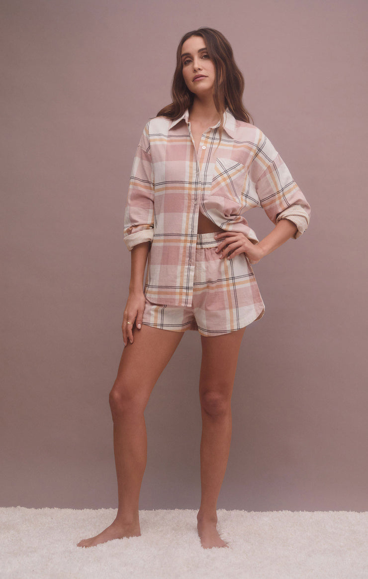 Tops Out West Plaid  Shirt Natural