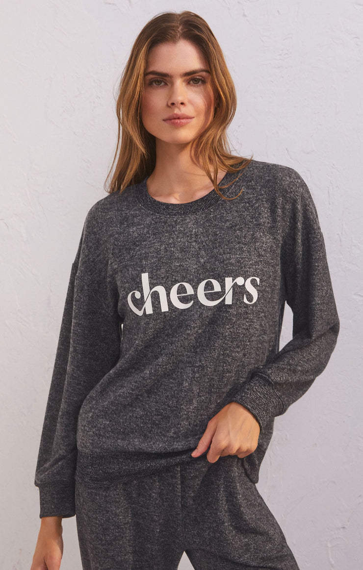 Tops Cheers Relaxed Long Sleeve Top Cheers Relaxed Long Sleeve Top