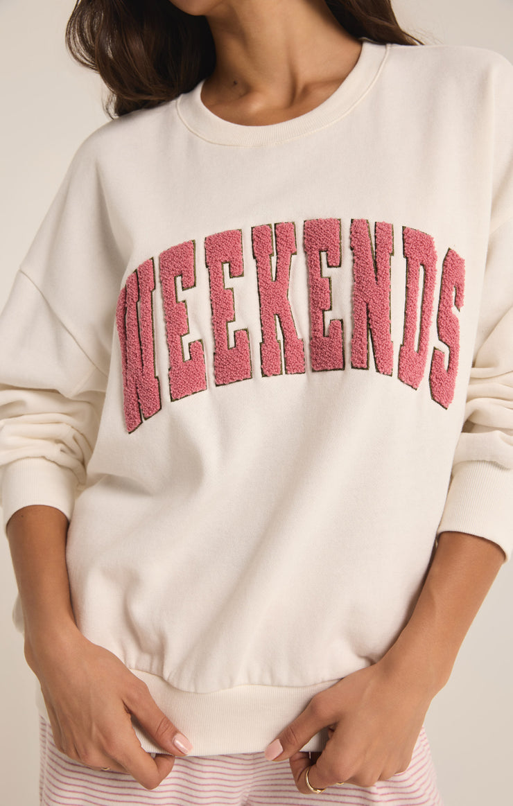 Tops Oversized Weekends Sweatshirt Oversized Weekends Sweatshirt