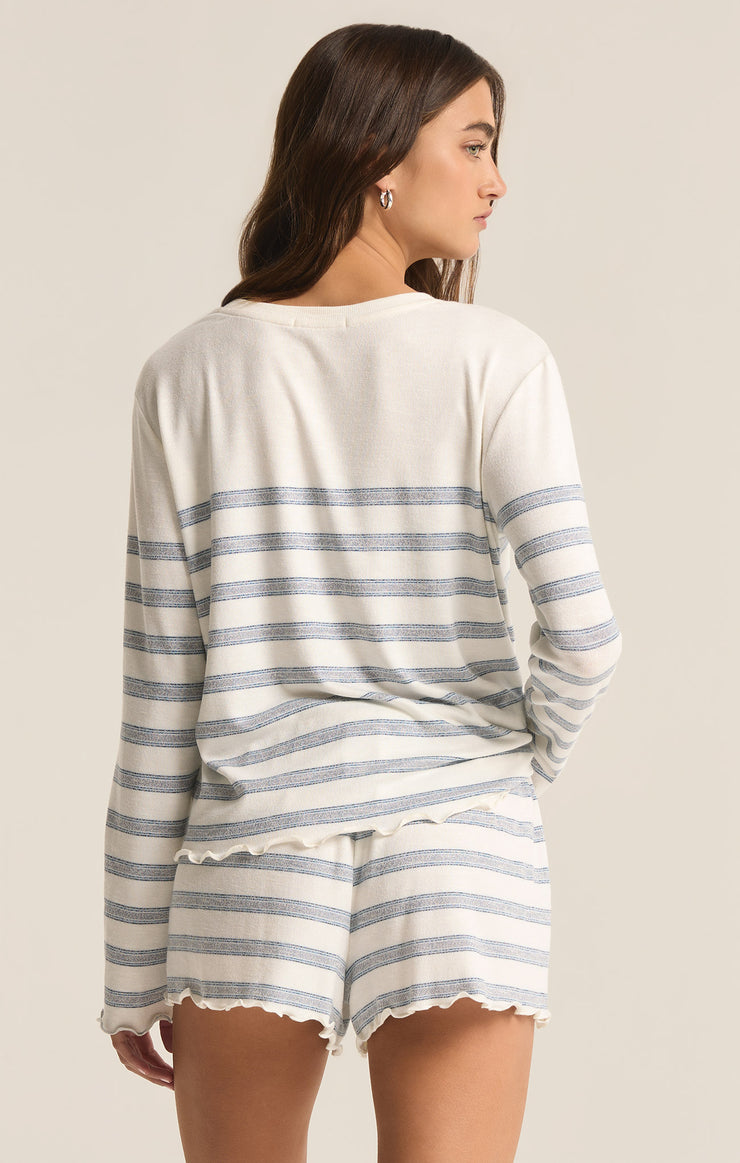 Tops Hometown Stripe Long Sleeve Top Vanilla Ice