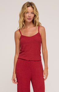 TopsDayglow Cami Tank Haute Red