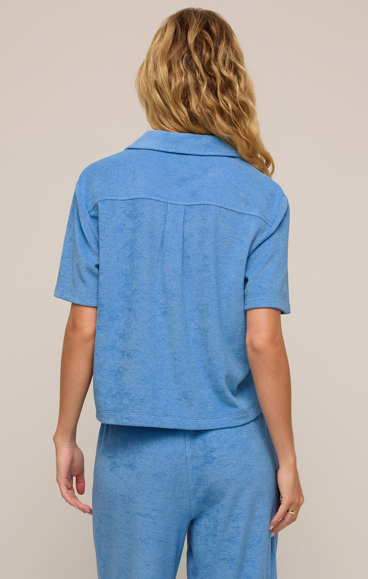 Tops Resort Loop Terry Top Salty Blue