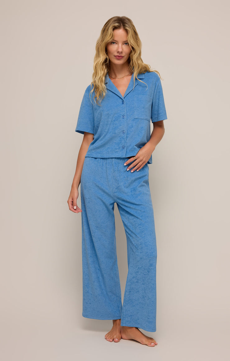 Tops Resort Loop Terry Top Salty Blue