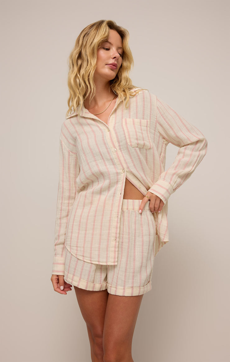 Tops Saturday Stripe Gauze Shirt Saturday Stripe Gauze Shirt