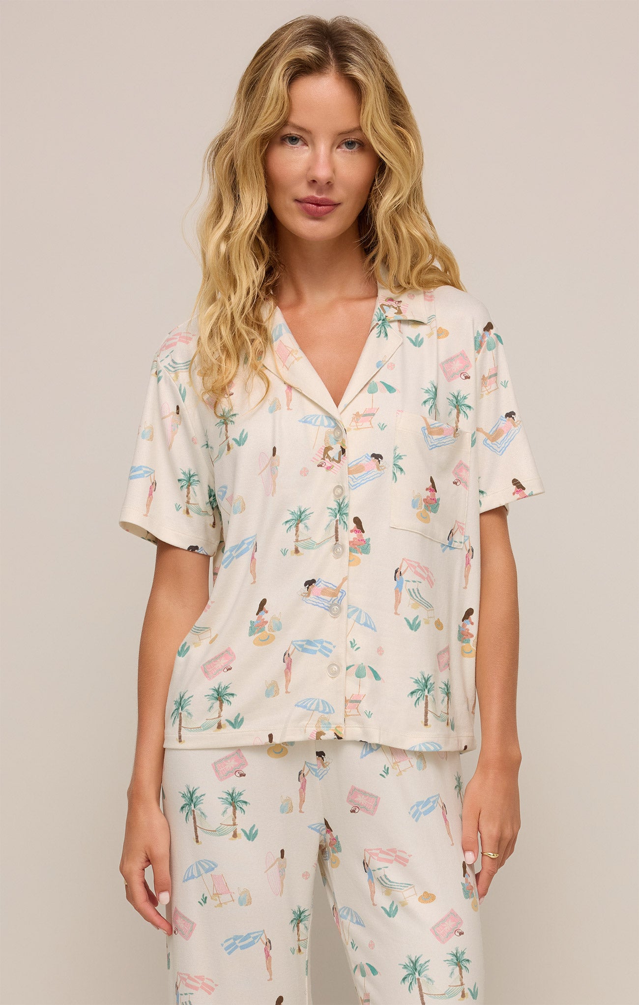 ★SPAO★ Cute and fluffy short-sleeved pajamas LIGHT BLUE SP Amazon.com: KUEJOP Light Blue Polar Bear Cute Pajama Sets