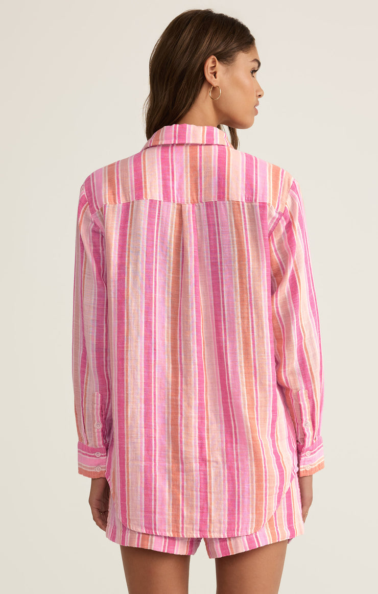 Tops Saturdays Stripe Gauze Shirt Multi
