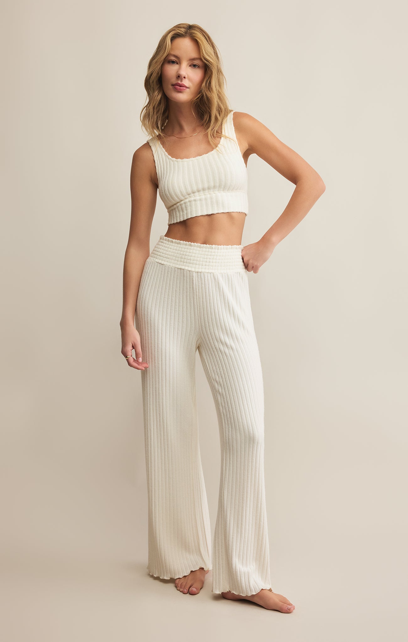 Zoe Silky Rib Tank Bra – Z SUPPLY