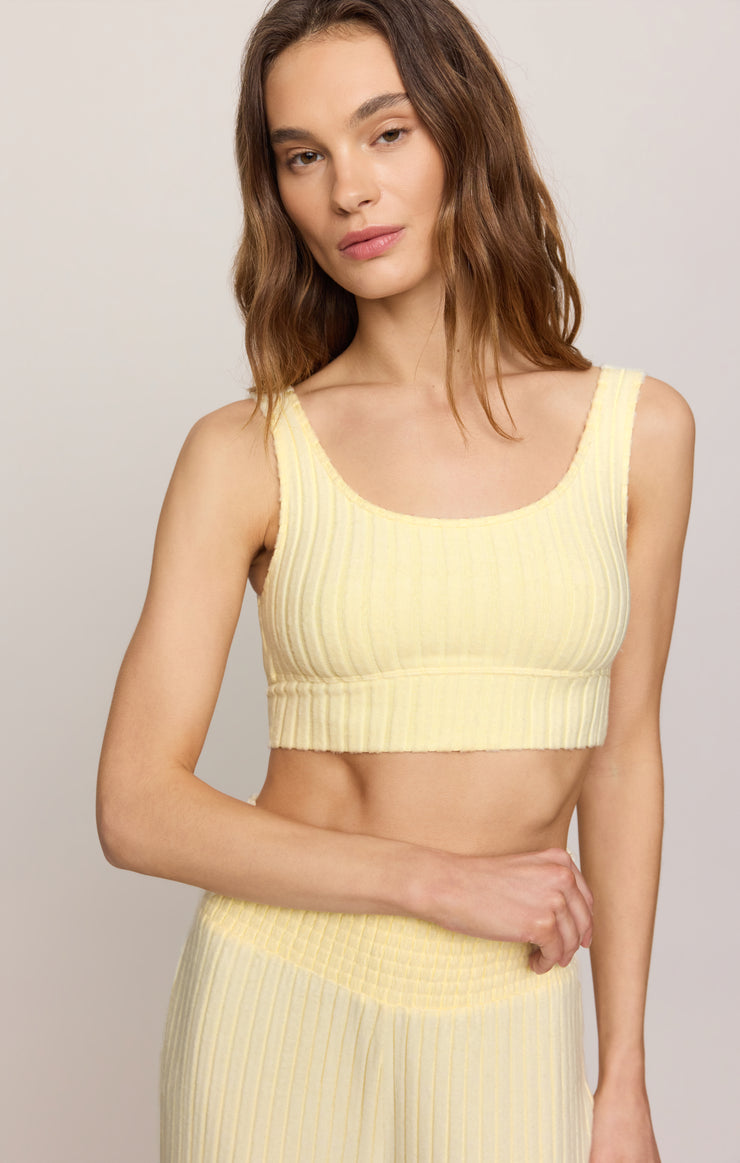 Zoe Silky Rib Tank Bra