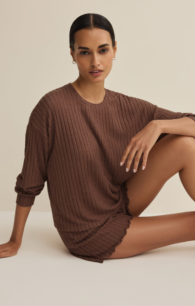 Tops Daydream Silky Rib Long Sleeve Top Daydream Silky Rib Long Sleeve Top