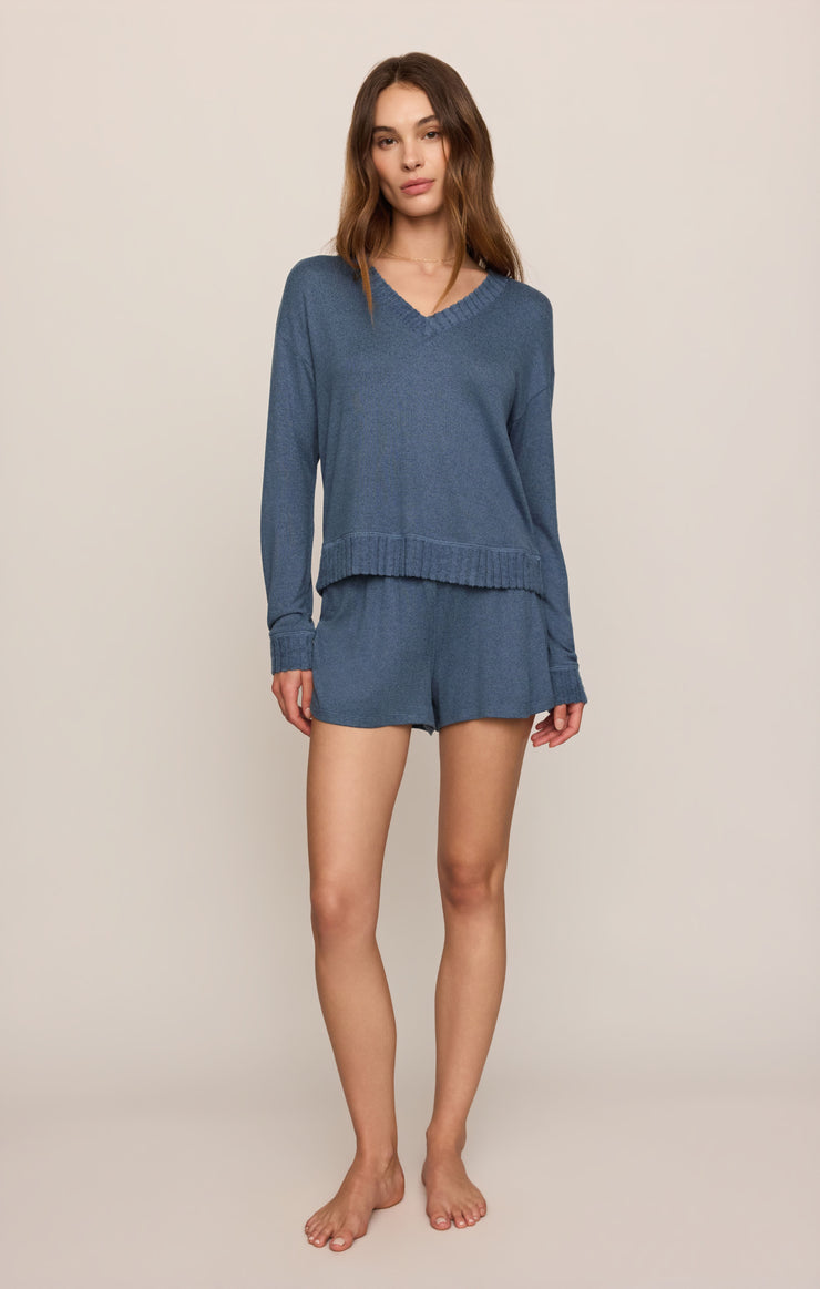 Shorts Dawn Smocked Soft Knit Short True Navy