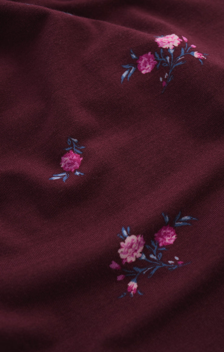 Tops Shania Ditsy Tank Merlot