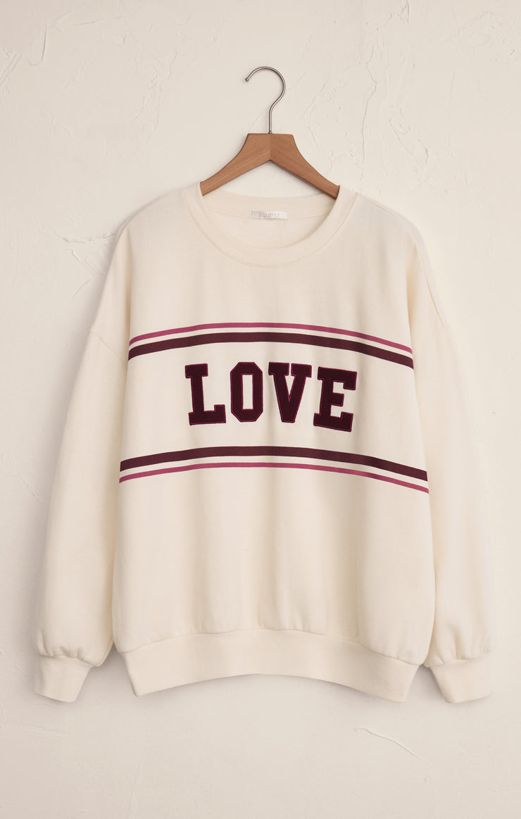 Tops Oversized Love Sweatshirt Vanilla Ice