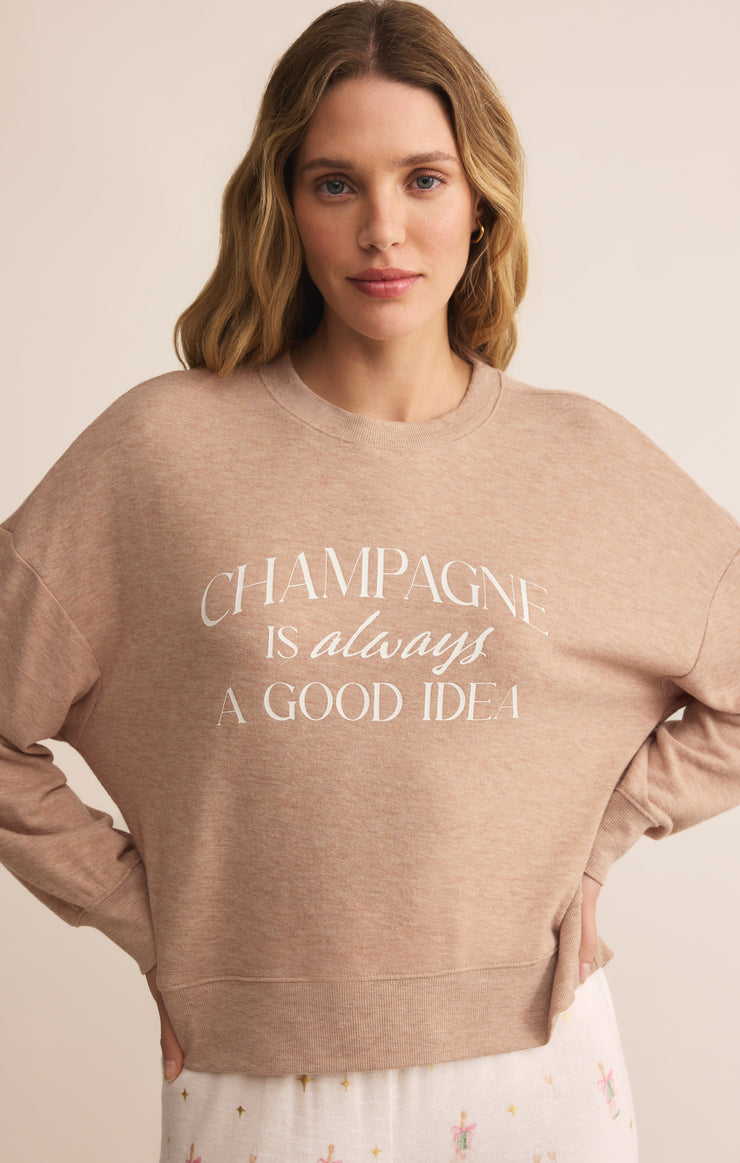 Tops Champagne Long Sleeve Top Champagne Long Sleeve Top