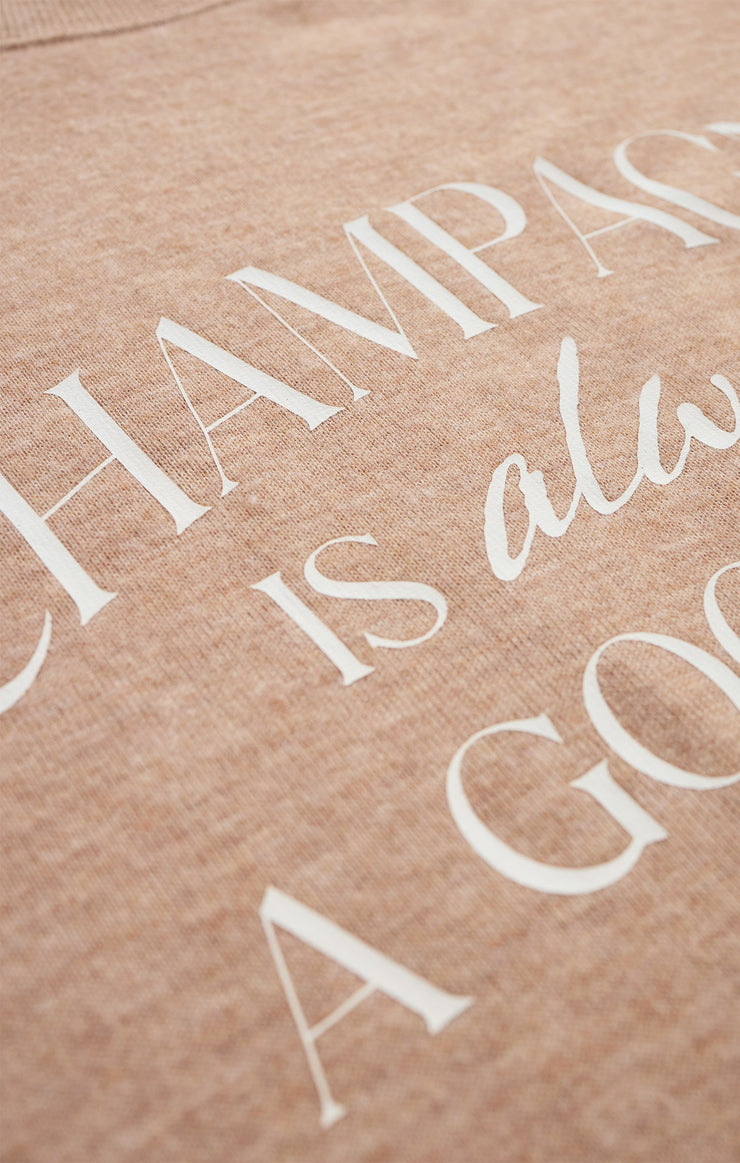 Tops Champagne Long Sleeve Top Iced Coffee