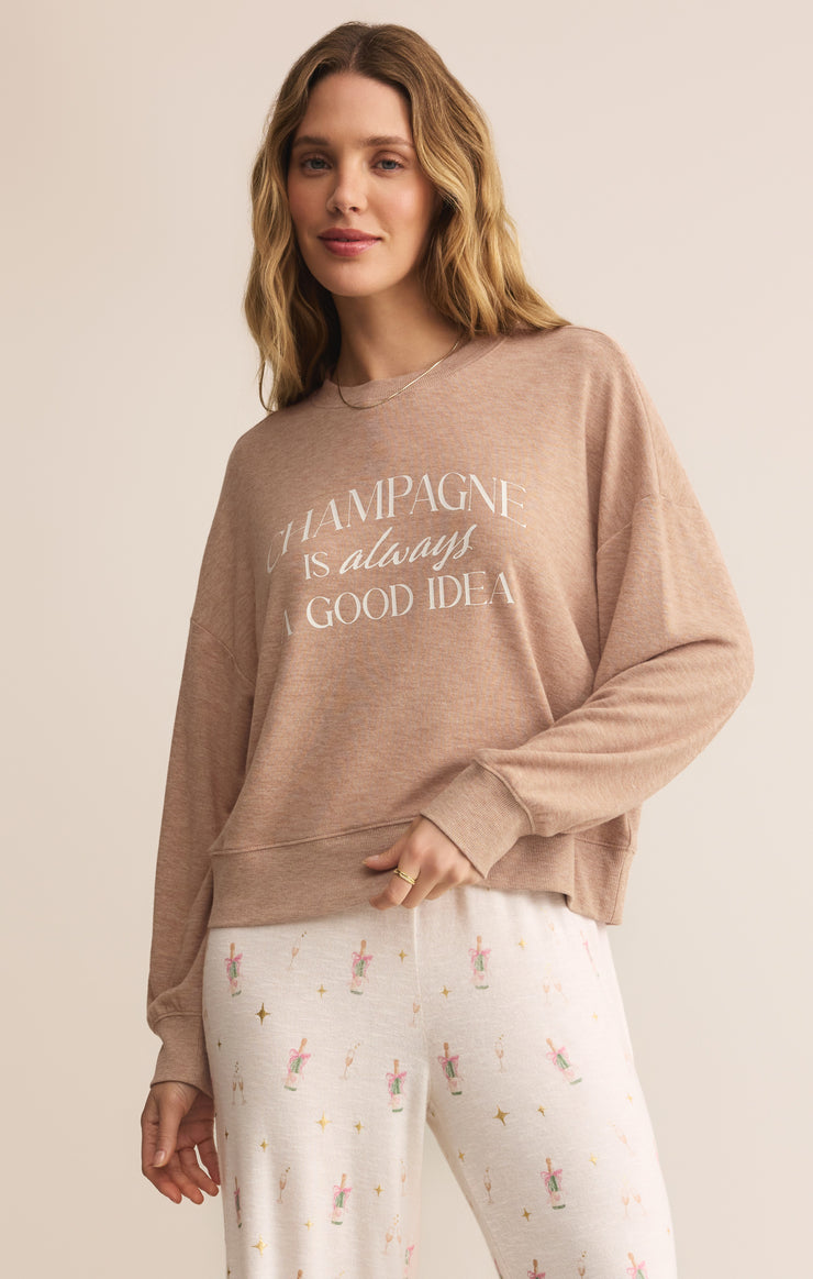 Tops Champagne Long Sleeve Top Champagne Long Sleeve Top