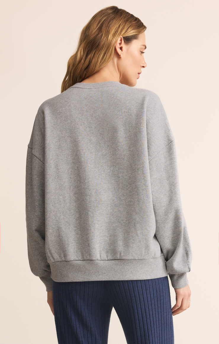Tops Merry Sunday Sweatshirt Classic Heather Grey