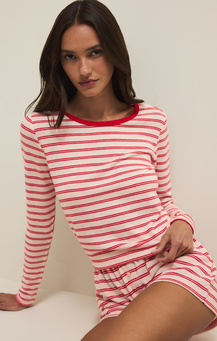 Tops Night In Stripes Long Sleeve Top Multi