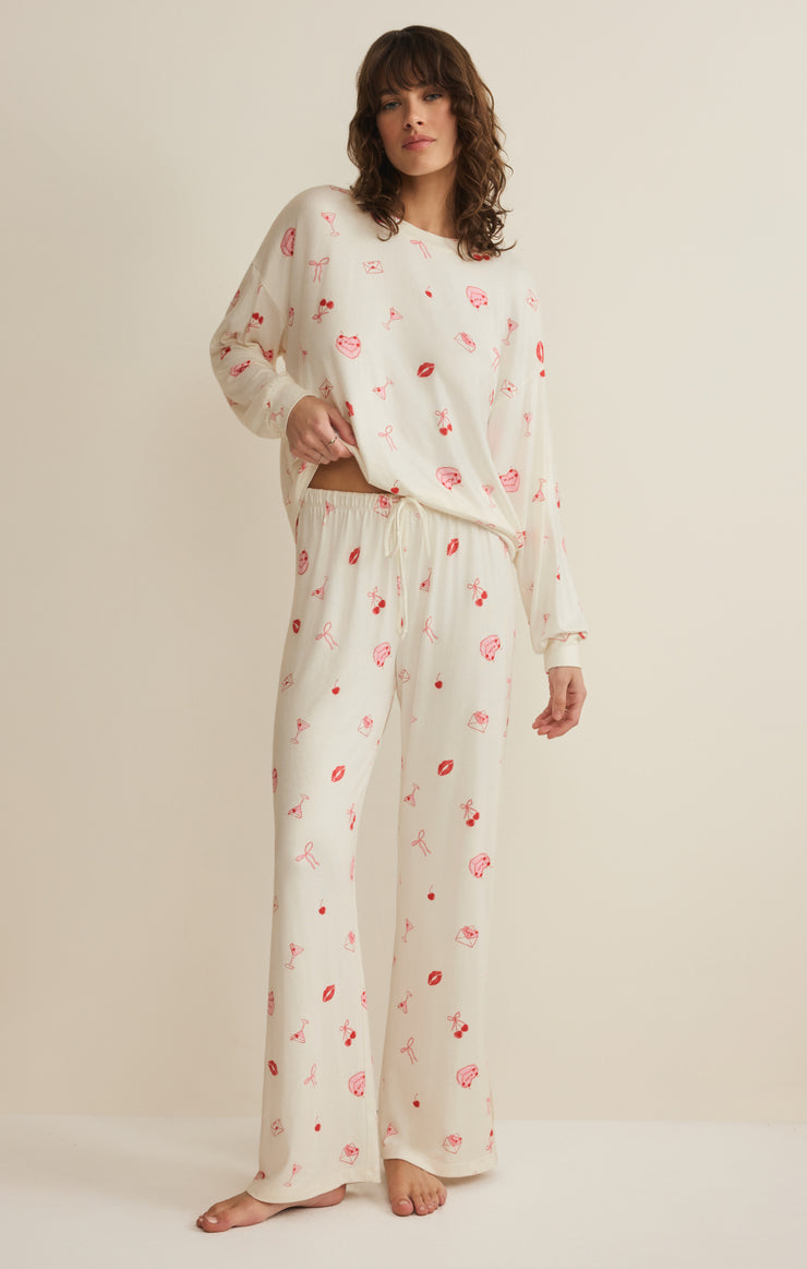 Tops Mira Sweet Things Long Sleeve Top Vanilla Ice