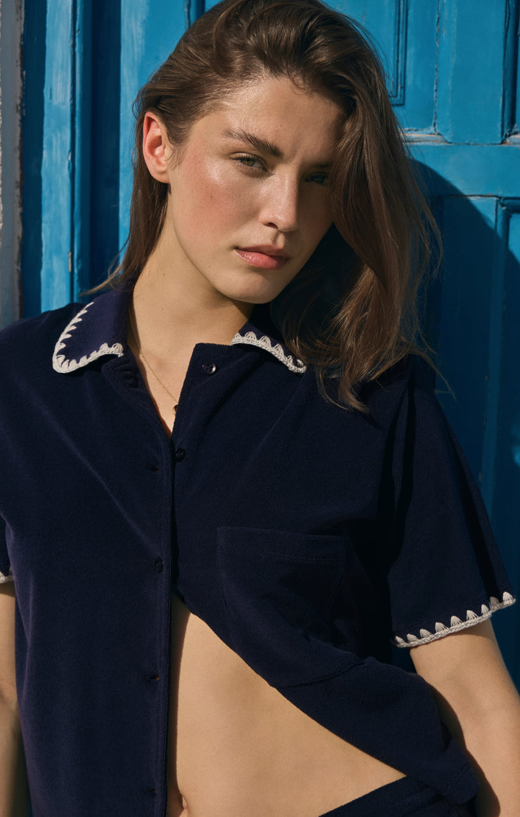 Tops Miles Loop Terry Shirt Eclipse