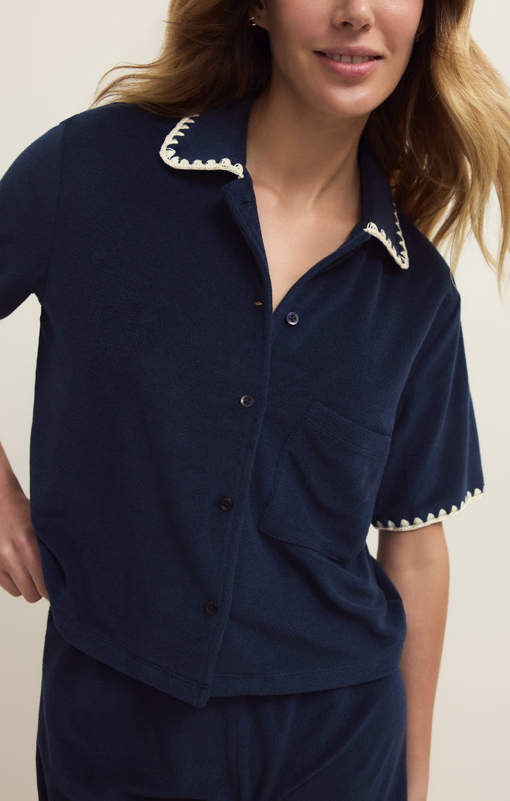 Tops Miles Loop Terry Shirt Eclipse