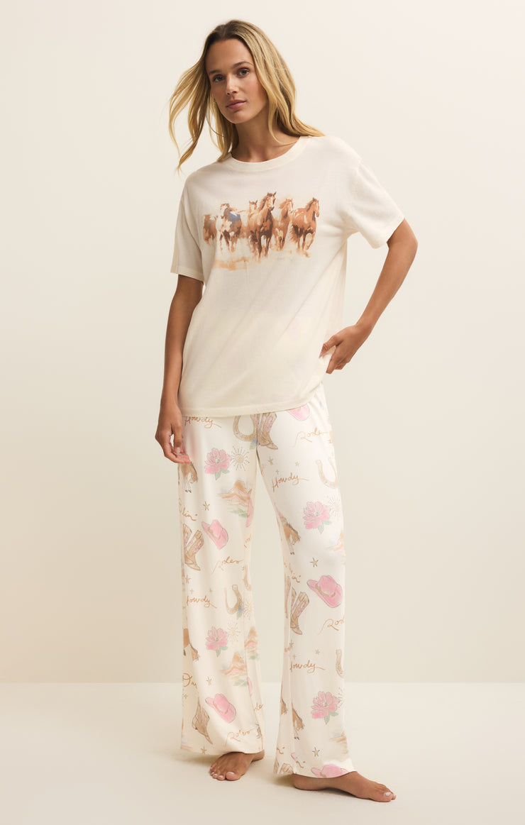 Tops Howdy Horses Boyfriend Tee Vanilla Ice