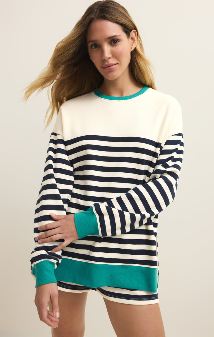Sweaters Layer Up Stripe Sweatshirt Eclipse
