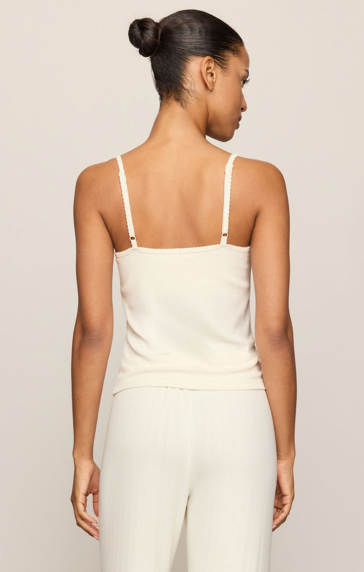 Tops Lynn Pointelle Cami Vanilla Ice