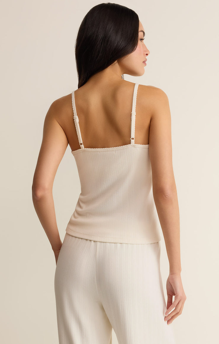 Tops Lynn Pointelle Cami Vanilla Ice