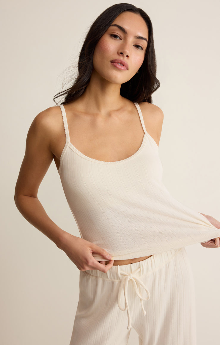 Tops Lynn Pointelle Cami Vanilla Ice