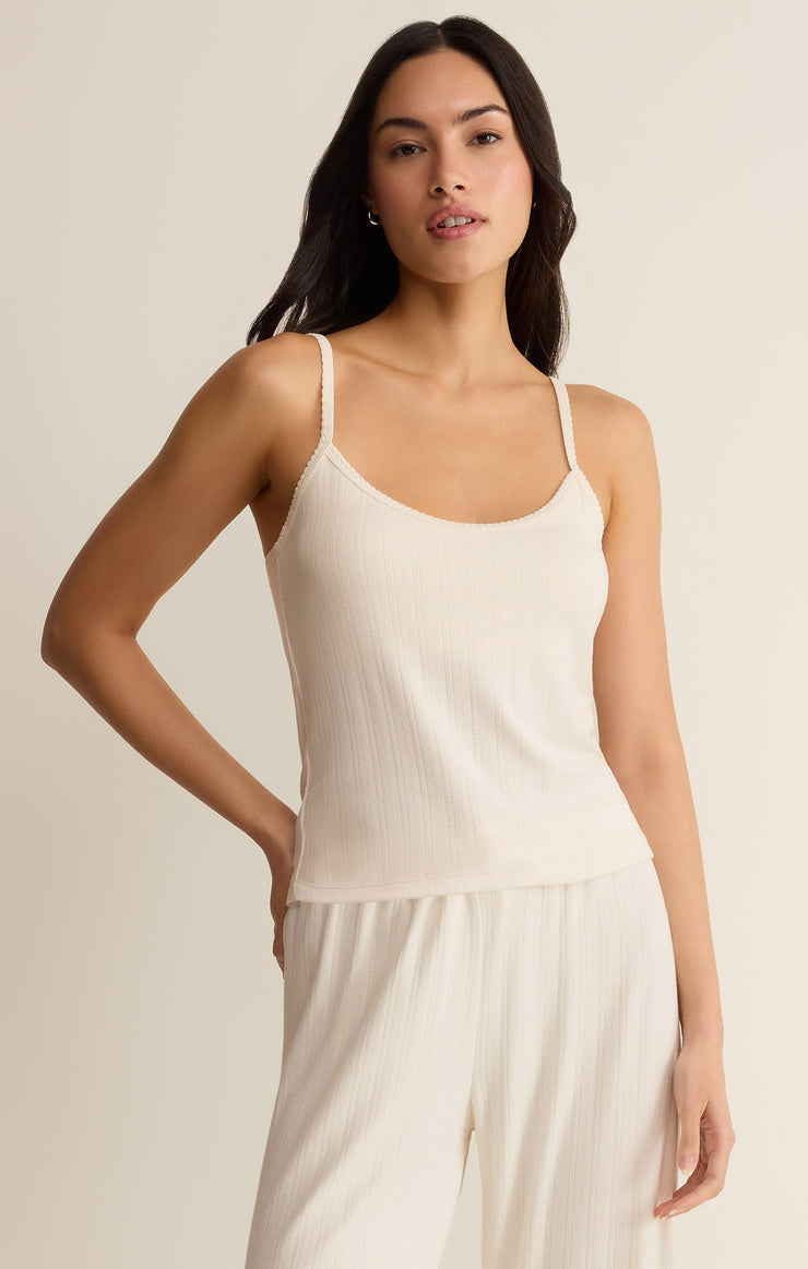 Tops Lynn Pointelle Cami Vanilla Ice