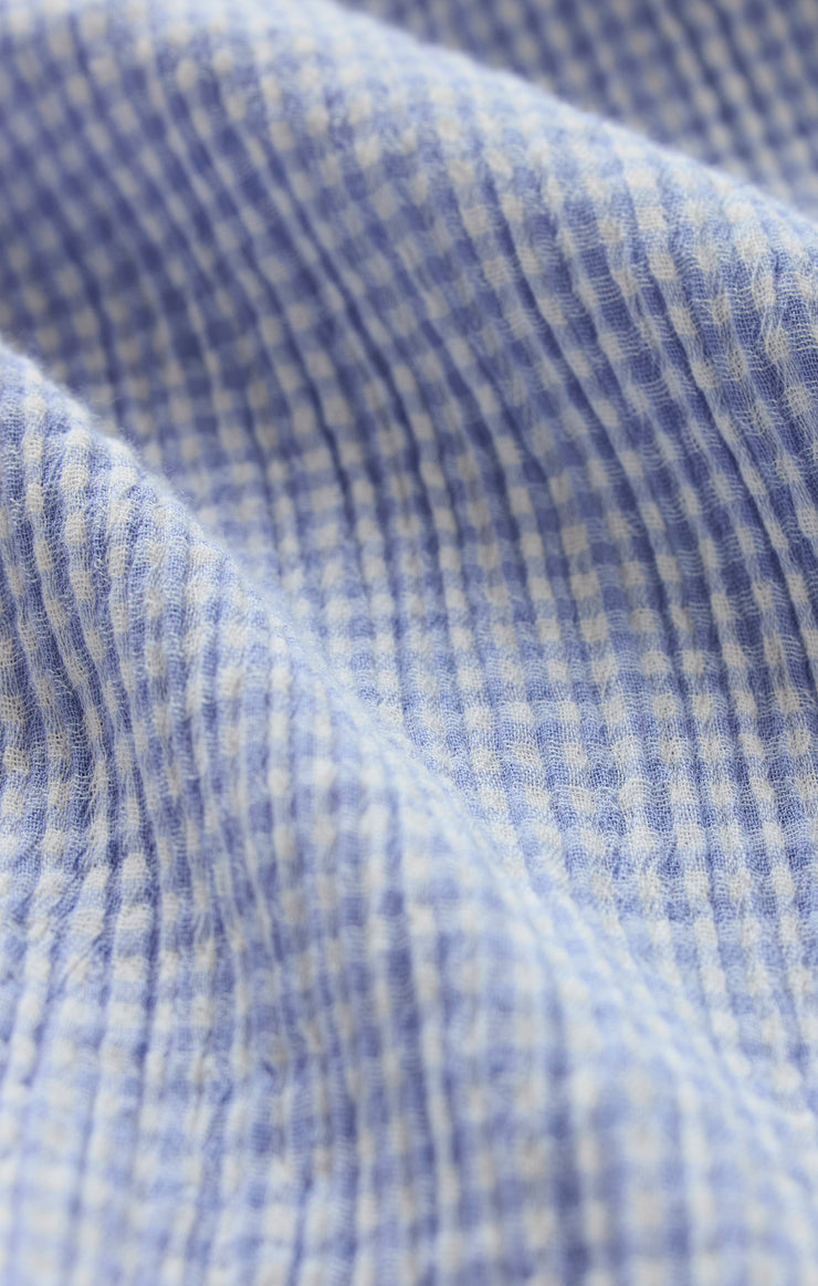 Tops Classic Gingham Top Ice Blue