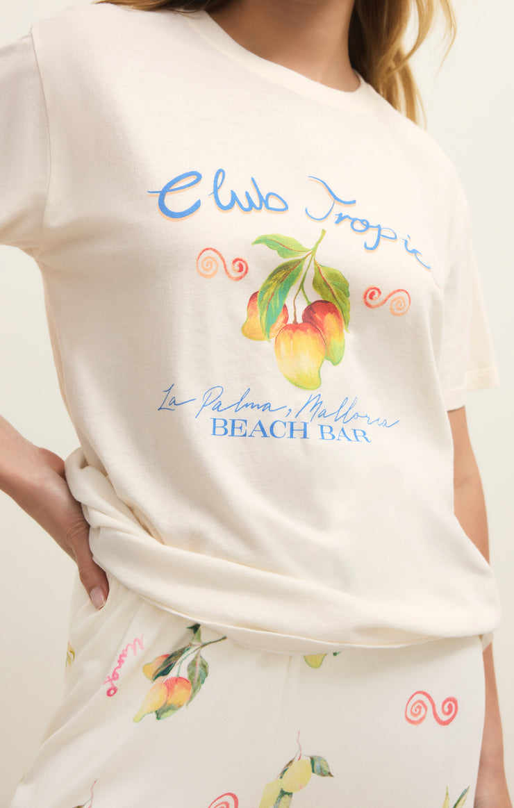 Tops Club Tropics Boyfriend Tee Vanilla Ice